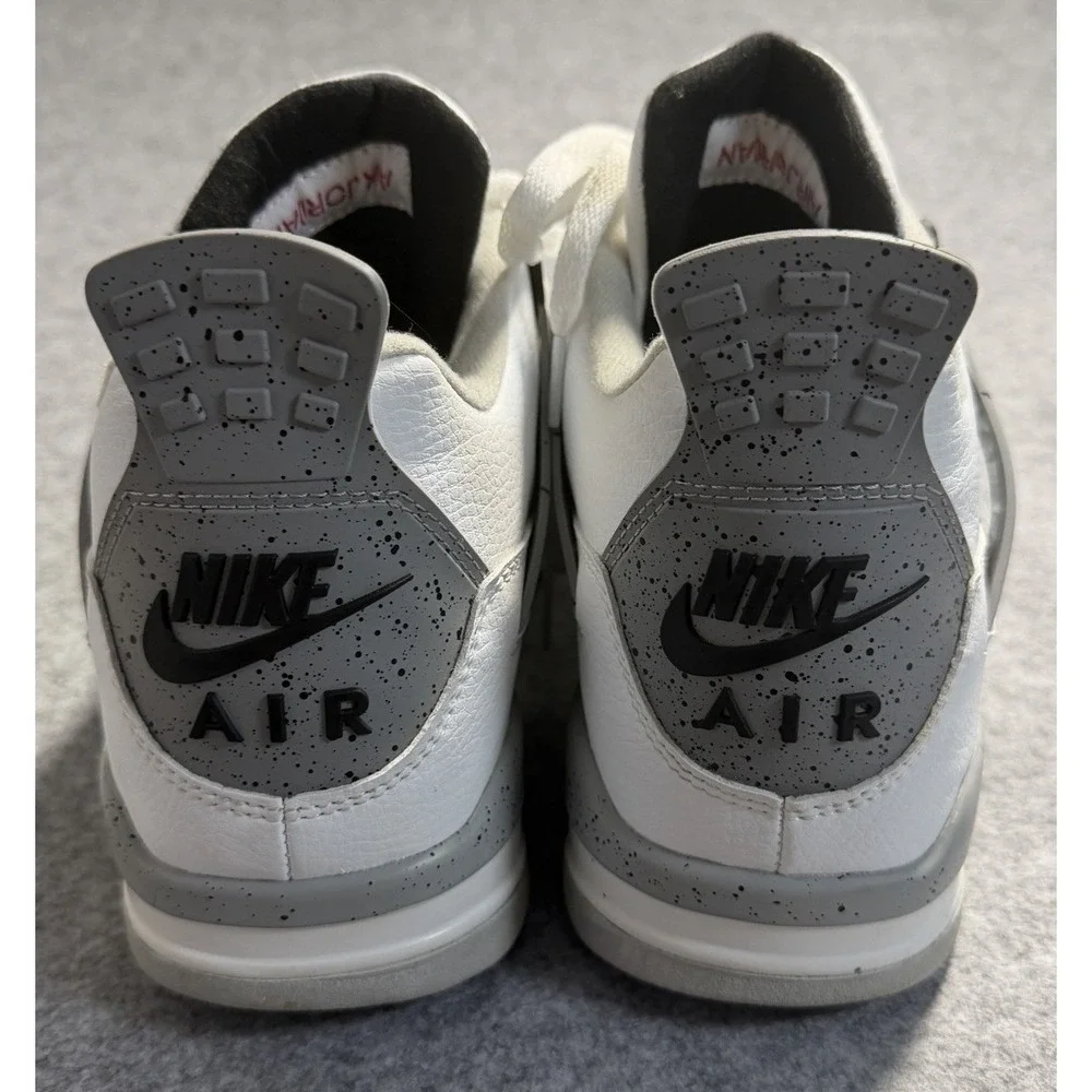 Jordan 4 Retro White Cement 2016 Mens Size 12.5 White Grey Black 840606-192 RARE